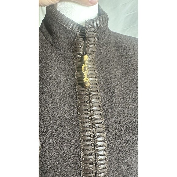 Vintage St. John Brown Tweed Set Sz. 14 Jacket and Skirt 10 - Picture 2 of 11